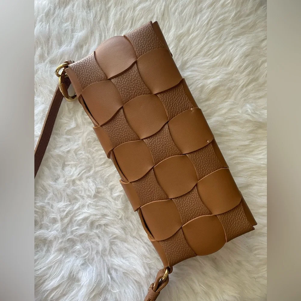 Polene Neiti Clutch Bag in Camel - Picture 10 of 16